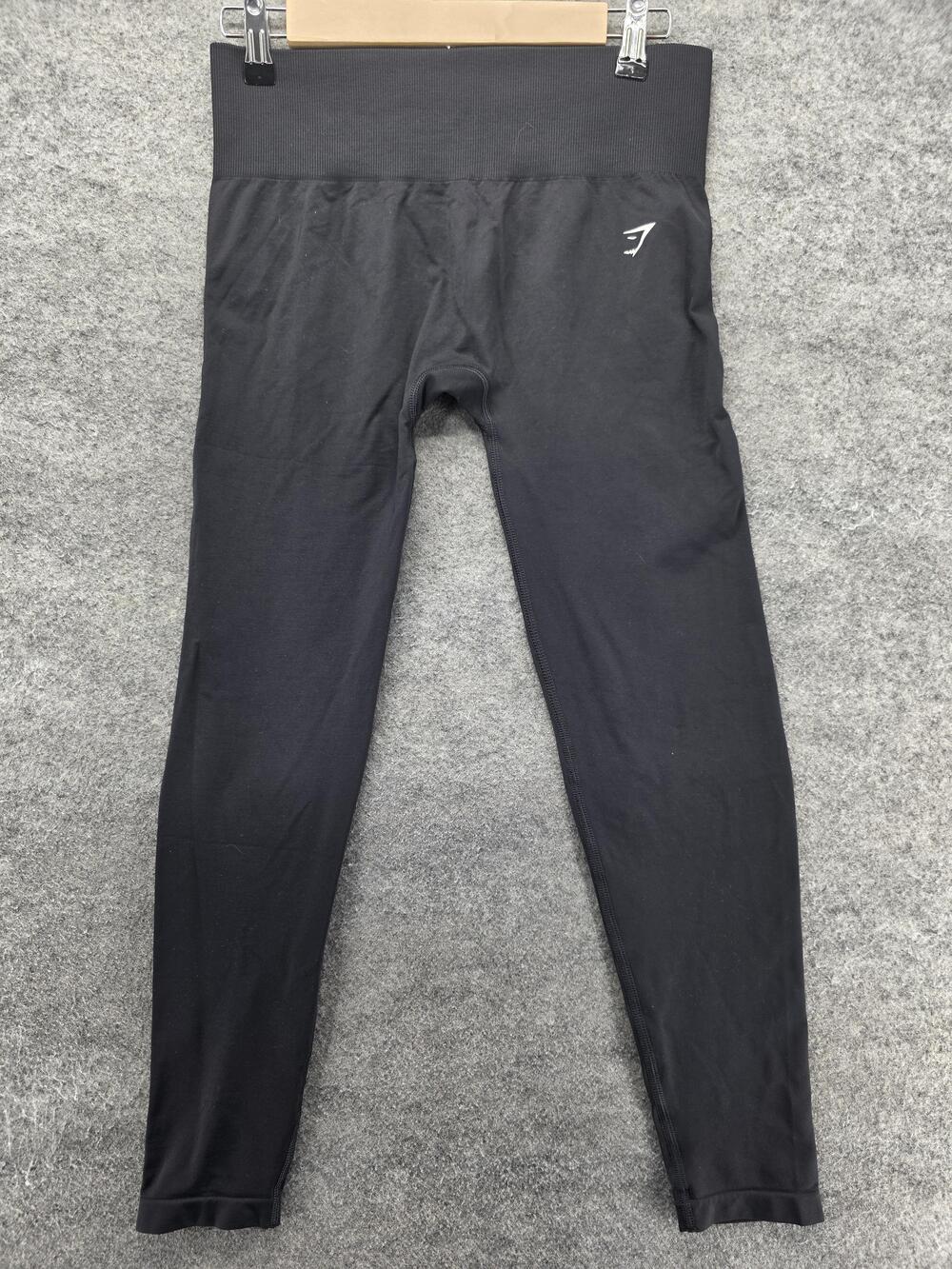 Gymshark Leggings Womens Medium Black Ankle Yoga Gym Training Slim Elastic Waist